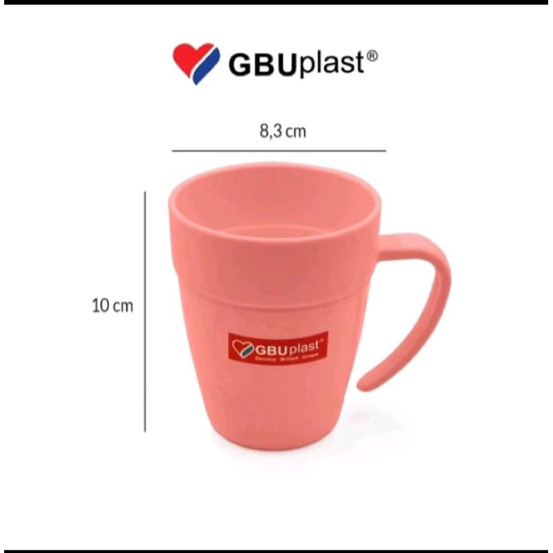 MUG PLASTIK + TUTUP GBU PLASTIK