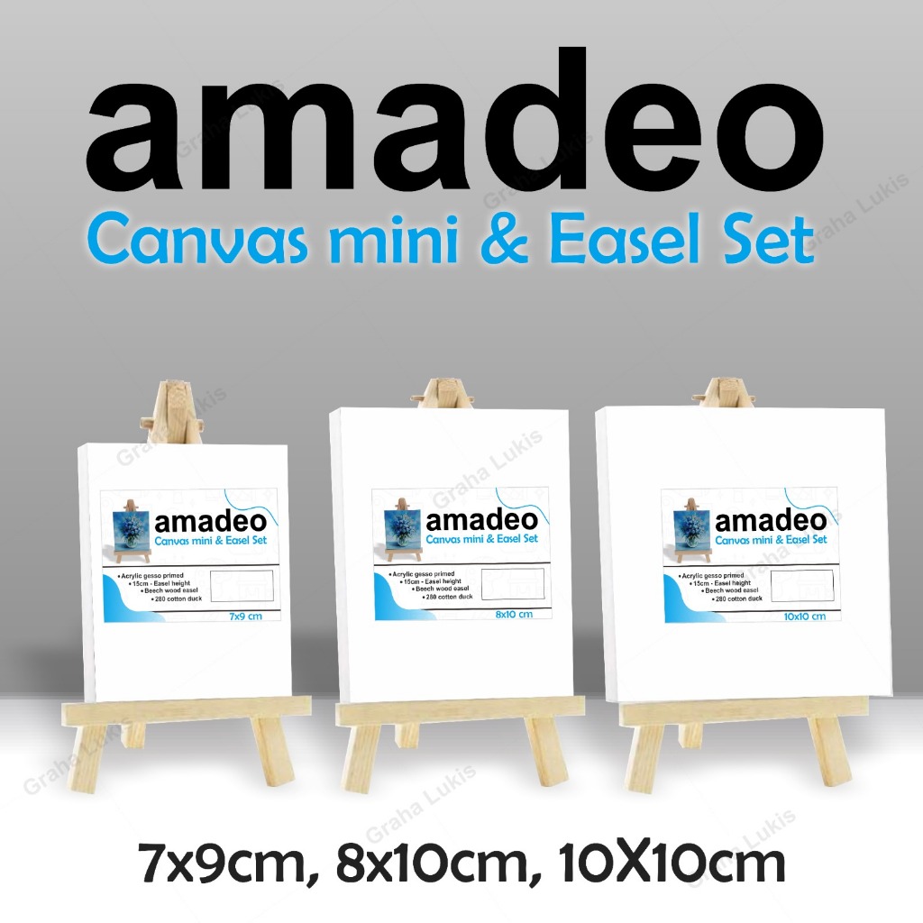 

Amadeo - Mini Display Easel with Canvas / Canvas Mini + Stand