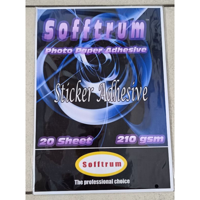 

STIKER PAPER SOFFTRUM 210GSM 20SHEET