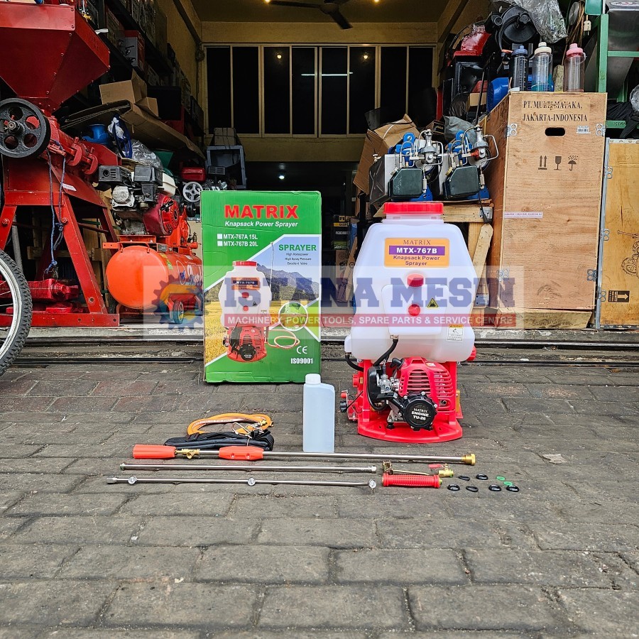MESIN SEMPROT HAMA KNAPSACK ENGINE SPRAYER 2 TAK MATRIX MTX 767B 20L