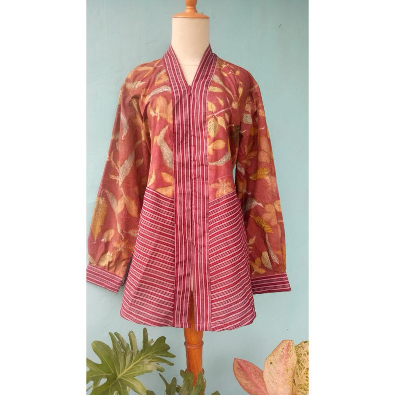 Atasan Batik Ecoprint