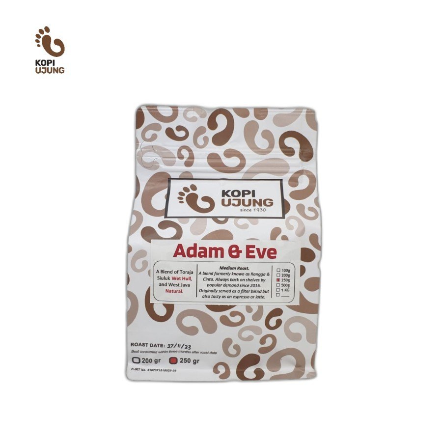 

Kopi Ujung Arabica Blend: Adam & Eve 200 Gram