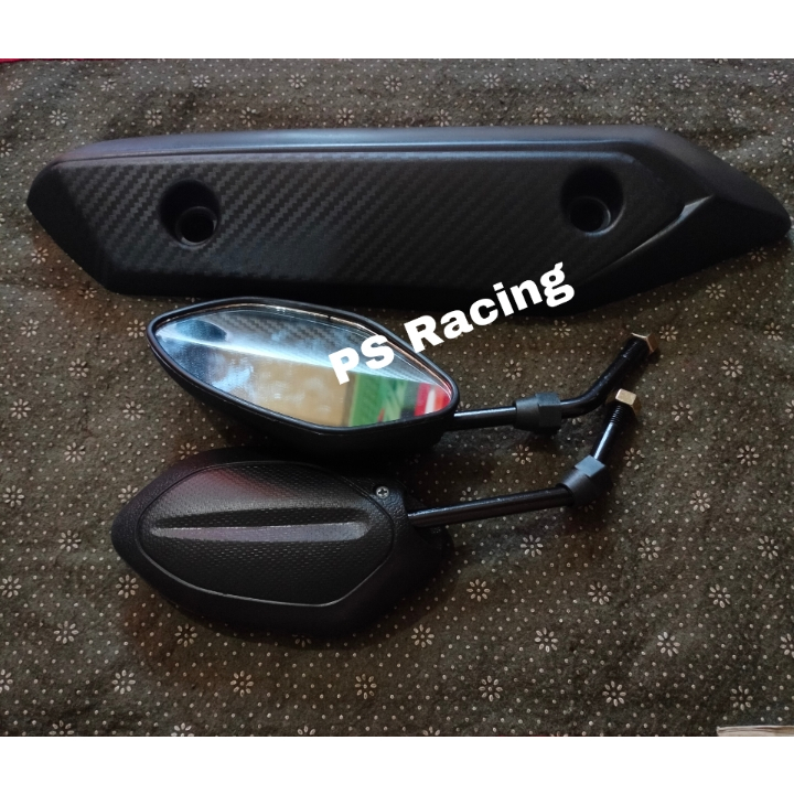 Cuci Gudang  Paket Spion Beat + Tutup Knalpot Beat Fi 2013 - 2015 - Cover Knalpot Beat Fi