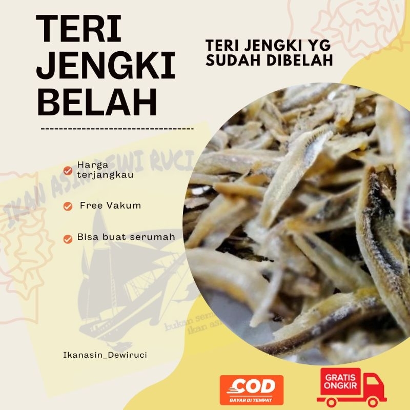 

Teri Jengki belah 250 gram