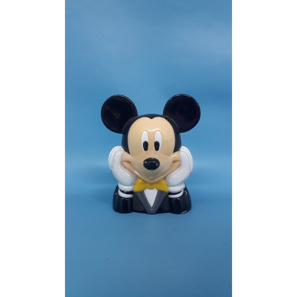 figure mickey mouse tutup botol tempat sedotan tokyo disneyland