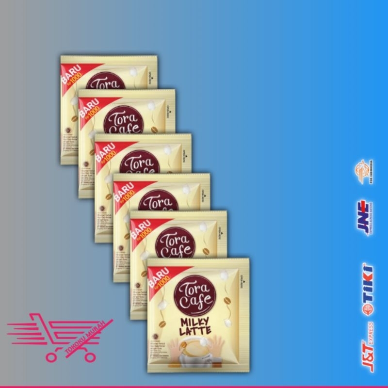 

MURAH:✓TORA COFFEE MILKY LATE SACHET 22gram 1 RENCENG 10PCS