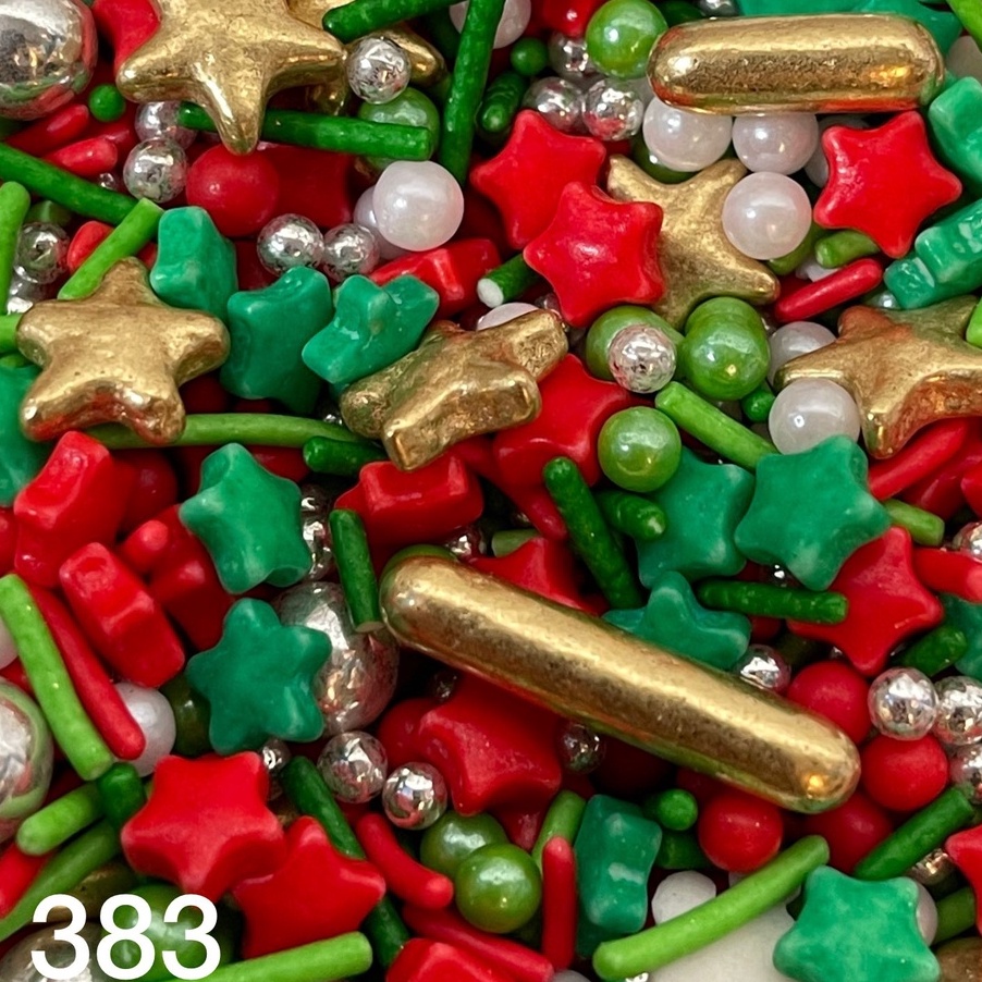 

XQXM8616 HOT Sprinkles Mix Pearls Christmas - Pearls Hiasan Kue Xmas 20gram