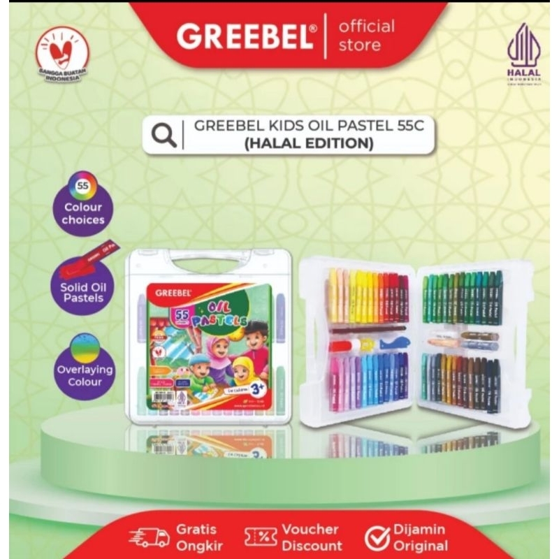

Greebel Crayon Oil Pastel 55wr Halal