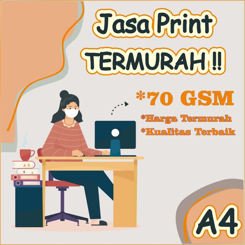 

CETAK DOKUMEN JASA PRINT FILE || A4 || 70/75gsm