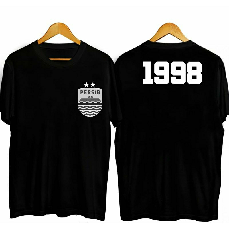 kaos logo persib 1998 / kaos distro pria & wanita jenis sablon dtf