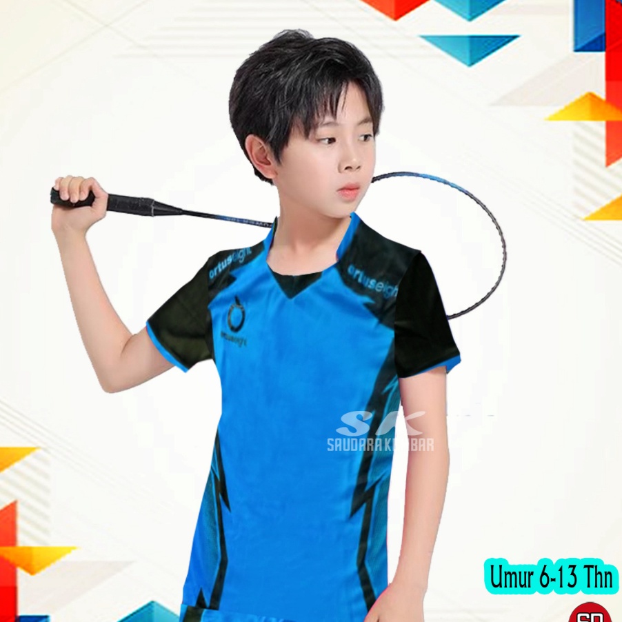 Restock Baju Olahraga Badminton Futsal Voli Bola Anak Laki Laki Perempuan Murah.
