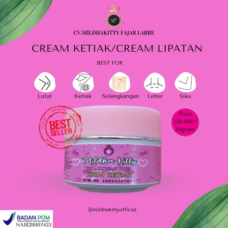 cream ketiak mildhakitty / pemutih ketiak / cream ketiak mildhakitty