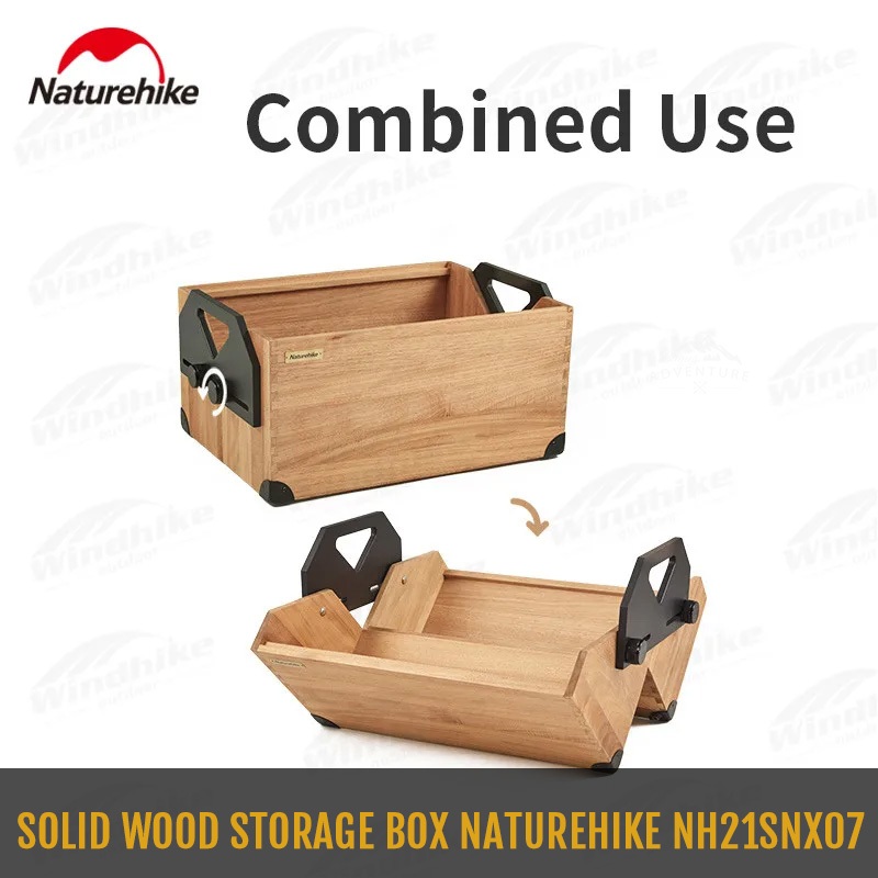 SOLID WOOD STORAGE BOX NATUREHIKE NH21SNX07