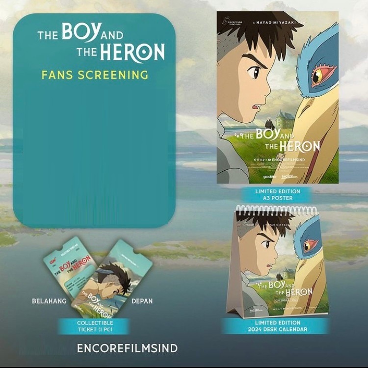 The Boy and the Heron x CGV Official Fans Screening Merchandise Set