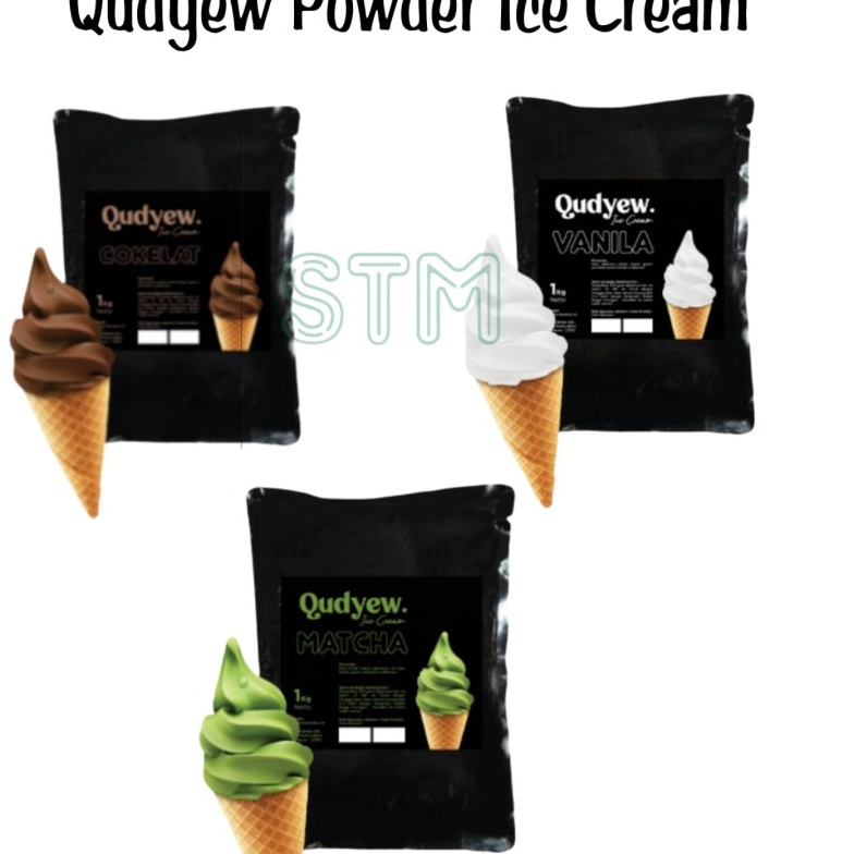 

TRKS8977 (COD )NEW_PRODUCT QUDYEW ICE CREAM POWDER 1KG / BUBUK ES KRIM 1KG