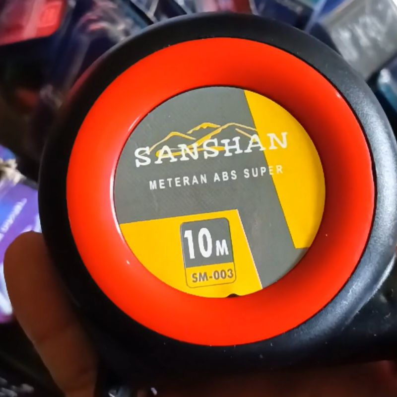 meteran 10 meter abs super sm-003 / meteran tukang 10 meter