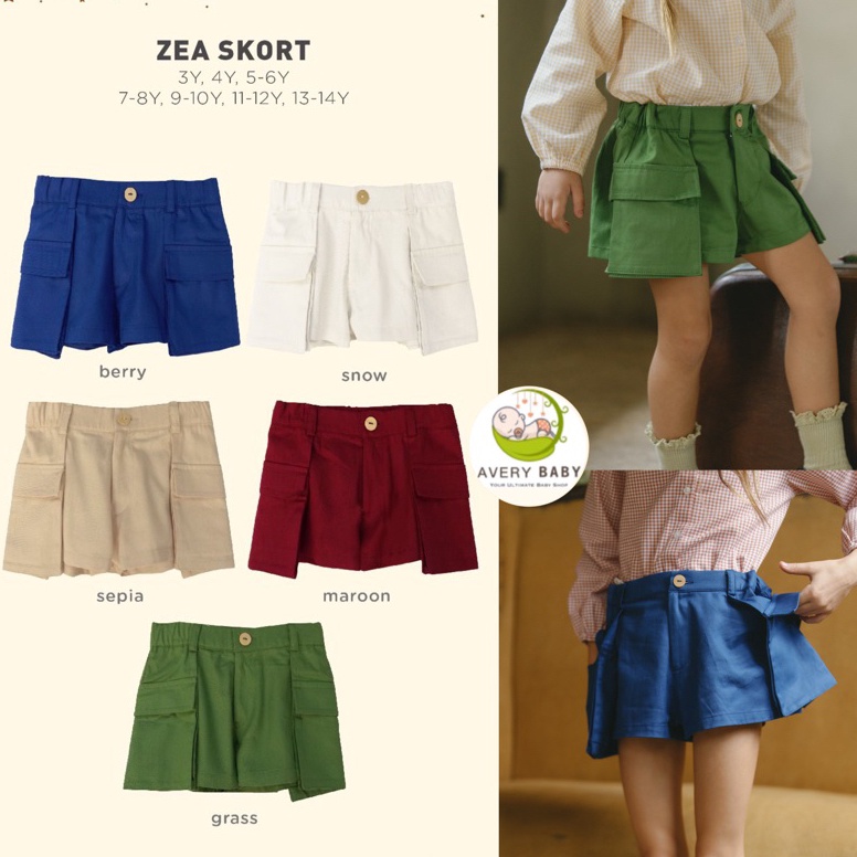 PALING DICARI BOHOPANNA ZEA SKORT BOHOPANNA LIZZIE SKIRT / EMMA FLARE SKIRT ROK ANAK/ BOHOPANNA SKIR