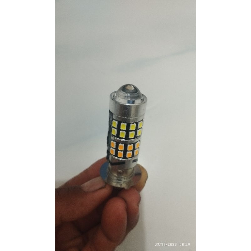 Lampu utama H6 LED laser putih dekat jauh kuning