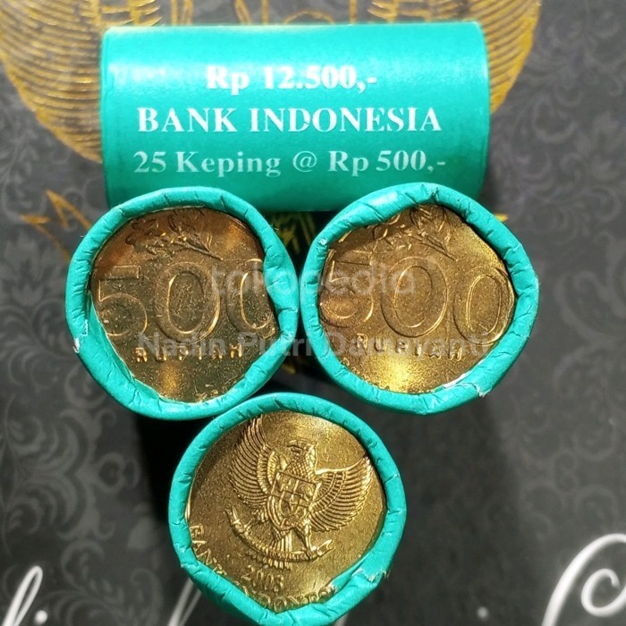 KOIN 500 ROLL TAHUN 1997 ORIGINAL BI GRESS/UNC