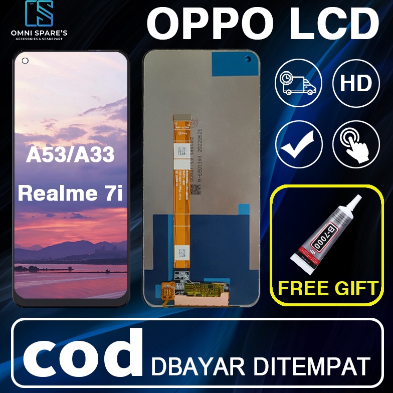 Murah Banget.. 【ORIGINAL】LCD Oppo A53 / Realme C17/ Realme 7i /A33 Fullset Original layar hp Touchsc