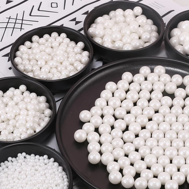 

[✡I61➤] Pearl Beads White Sprinkle 50gr dan 100gr Cake Decoration [208]