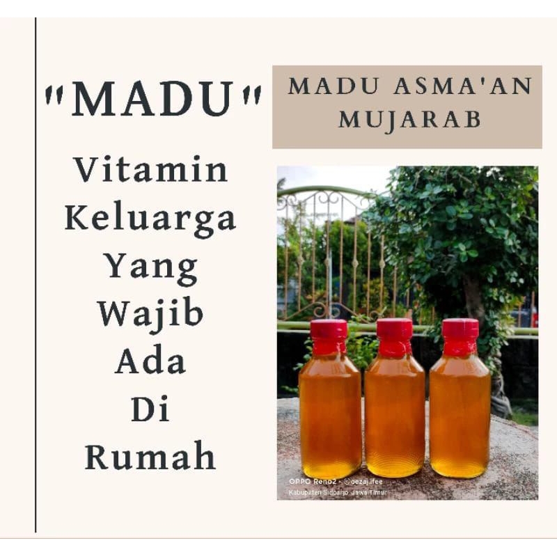 

madu asma'an mujarrab, madu lebah mellifera, madu pondok bendo, madu murni 100% tanpa campuran