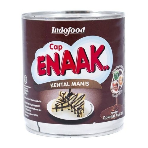 

Susu kental manis cap Enaak rasa coklat 370 gram