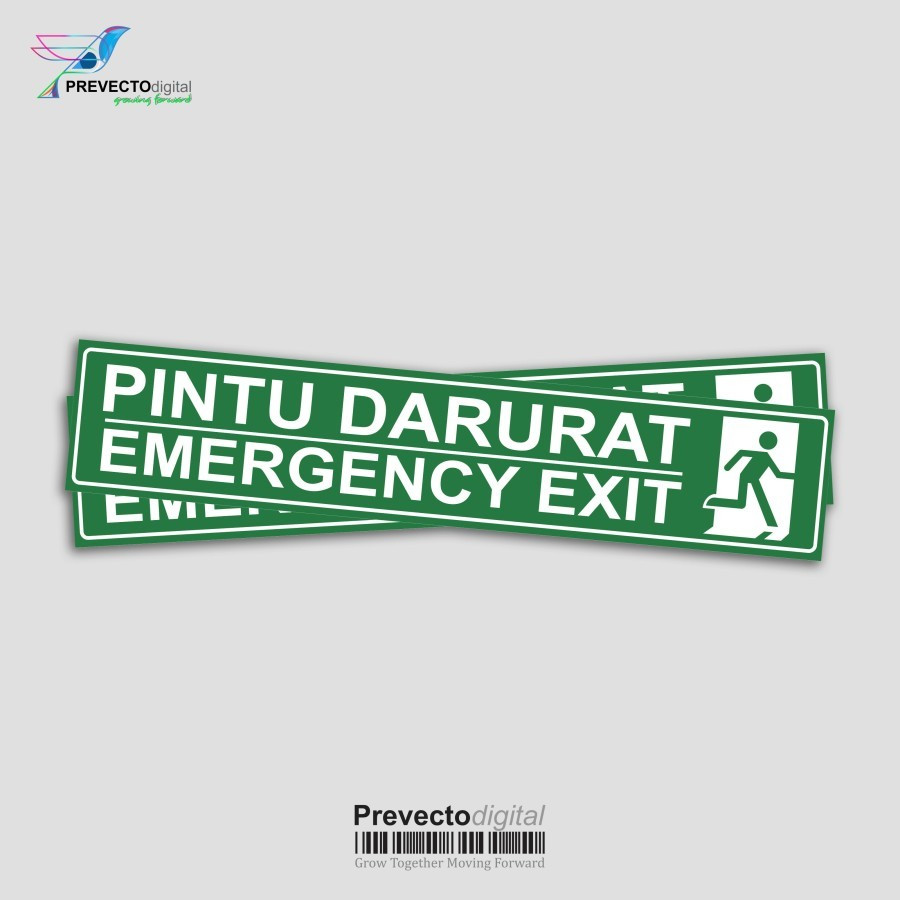 

Sticker Safety Sign K3 Pintu Darurat/Emergency Exit