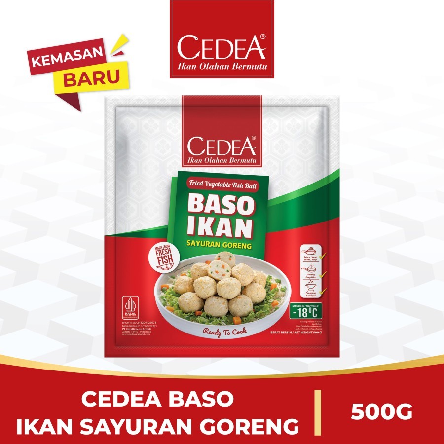 

Cedea baso ikan sayur goreng 500g