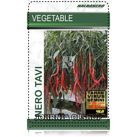 Johrnia 10 Benih Biji Cabe Keriting NERO TAVI