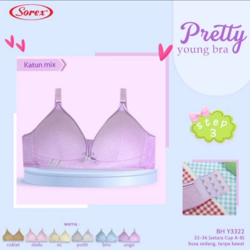 SOREX - Bra/BH Remaja Sorex Step 3 Art Y3322 (ungu)