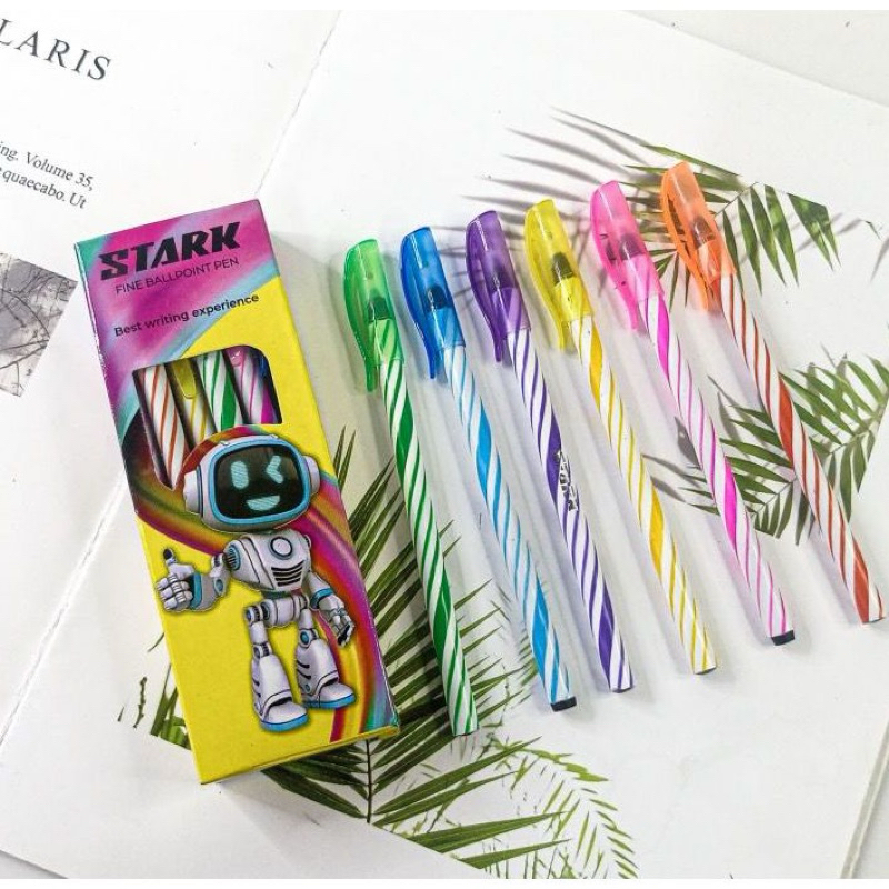 

Pulpen Lilin Shark isi 12pcs / Pen Lilin Hitam / Pulpen Hitam