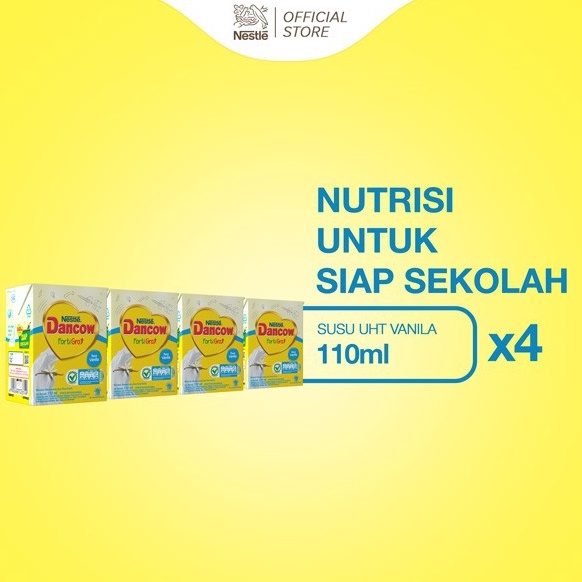 

R3adyst0ck Fortigro Susu UHT Vanilla Usia Sekolah Multipack 110ml x4 Impor Terbaru