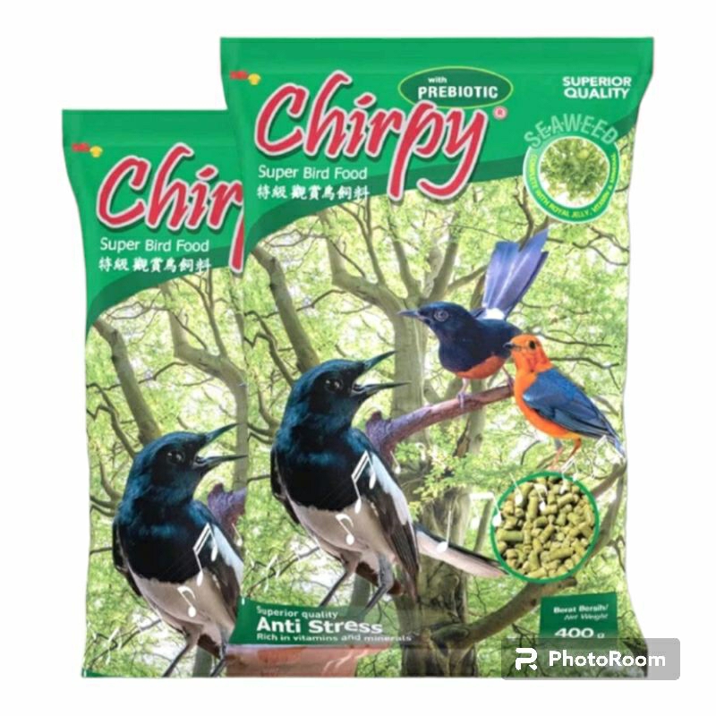 pur chirpy pakan burung berkicau