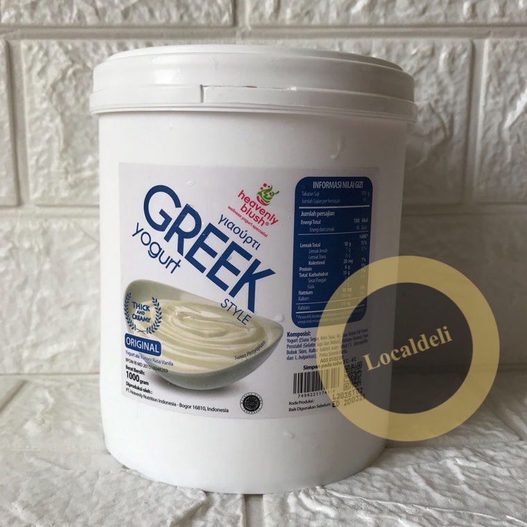 

Terk!!ni HEAVENLY BLUSH GREEK PLAIN YOGHURT/ GREEK PLAIN YOGURT/ GREEK YOGHURT ORIGINAL 1 KG [140]