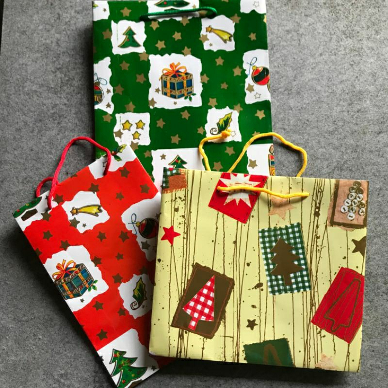 

Paperbag Natal Glossy / Paperbag Merry Christmas / Paperbag Natal