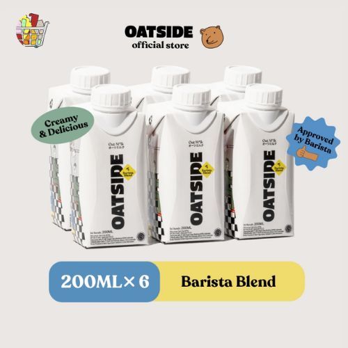 

Oatside Mini Oat Milk Susu Oat 200ML (isi 6) - Barista Blend