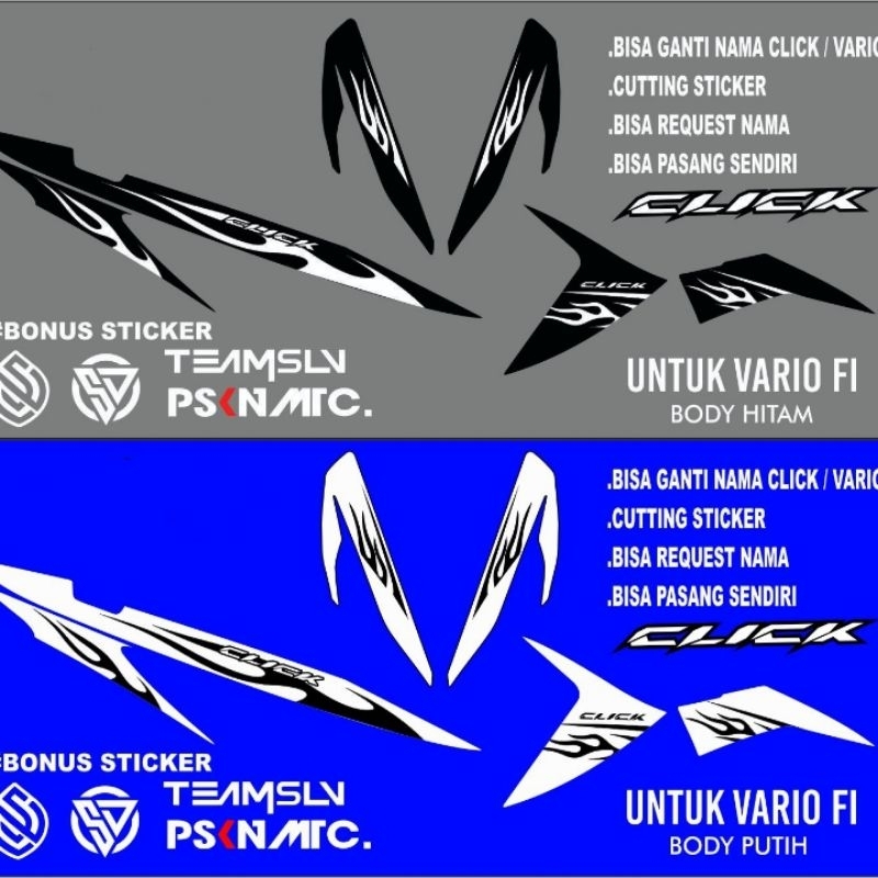 Striping sticker Cutting Lis Vario 110 FI model api