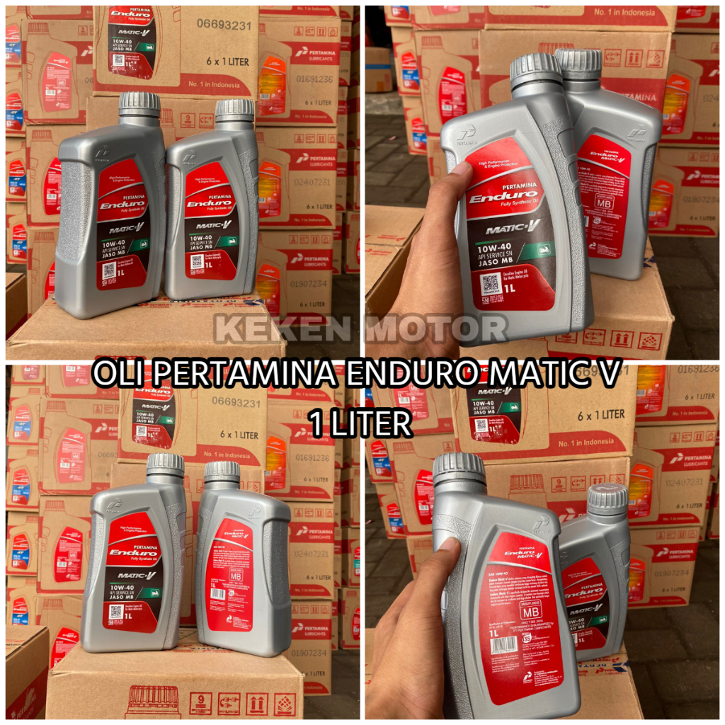 OLI PERTAMINA ENDURO OLI MATIC V NMAX, AEROX, PCX ENDURO MATIC V 10W-40 1 LITER