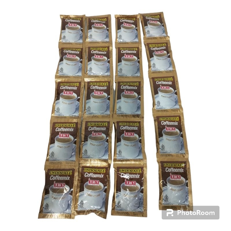 

Coffemix Indocafe 20gr 1 Renceng isi 10 saset