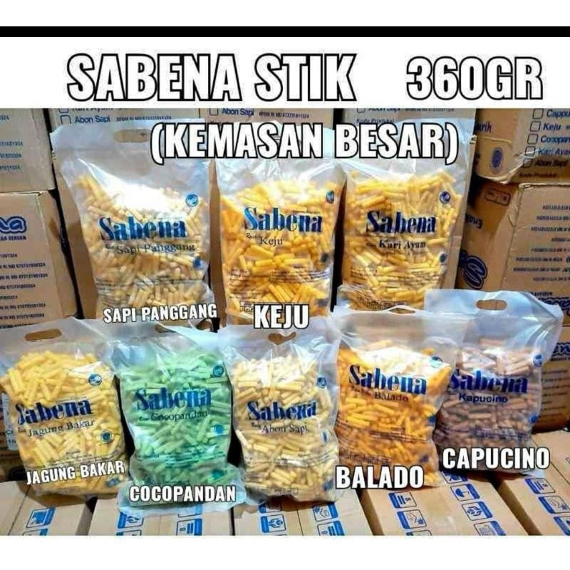 

Sabena Stik 360g/ snack dengan berbagai rasa