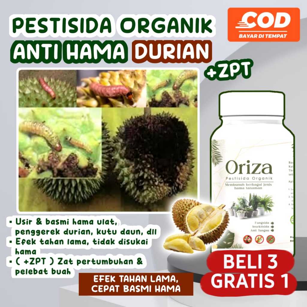 Oriza Pupuk Pestisida Fungisida Insektisida Organik Pembasmi Hama Daun Kuning Tanaman Cabai
