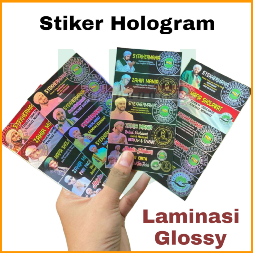 Stiker Syekhermania Hologram / Stiker Mafia Sholawat / Stiker Syekher / Stiker Syekhermania Custom /