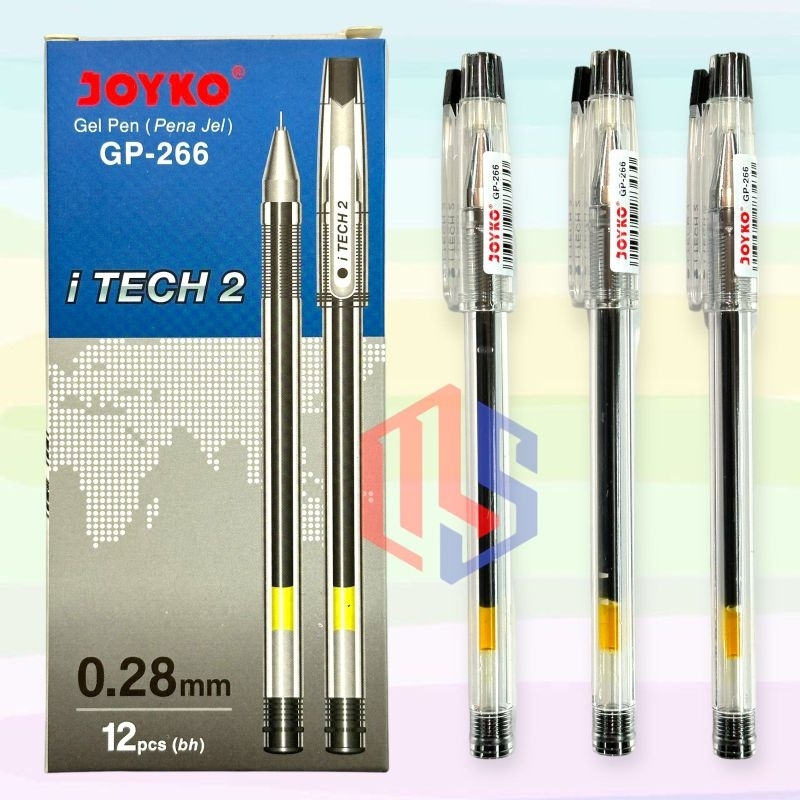

Pulpen / Ballpoint / Pen Gell Joyko i Tech 2 Gp-266 (12 Pcs)