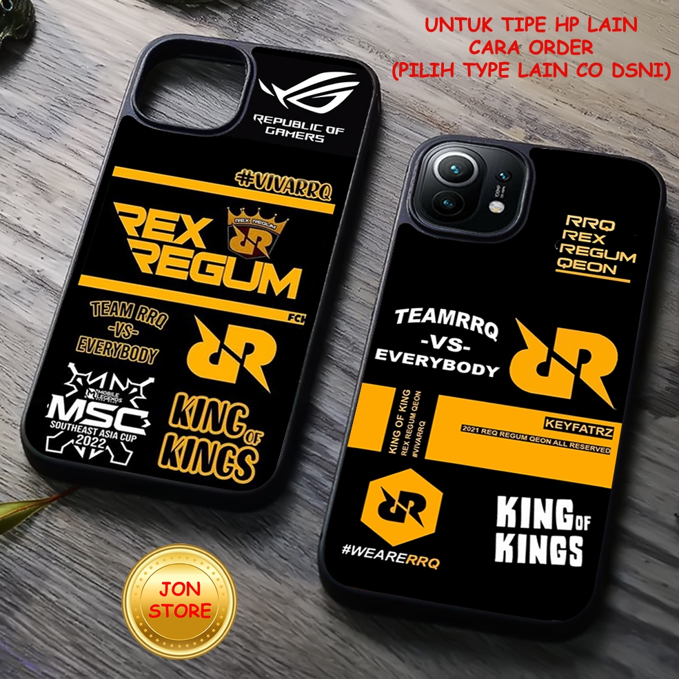 JON-STORE ( WW-12) Sofcase Glossy/Kilat CASING CASE MOTIF RRQ EVOS ONIX AURA  Untuk Samsung A14 A24 