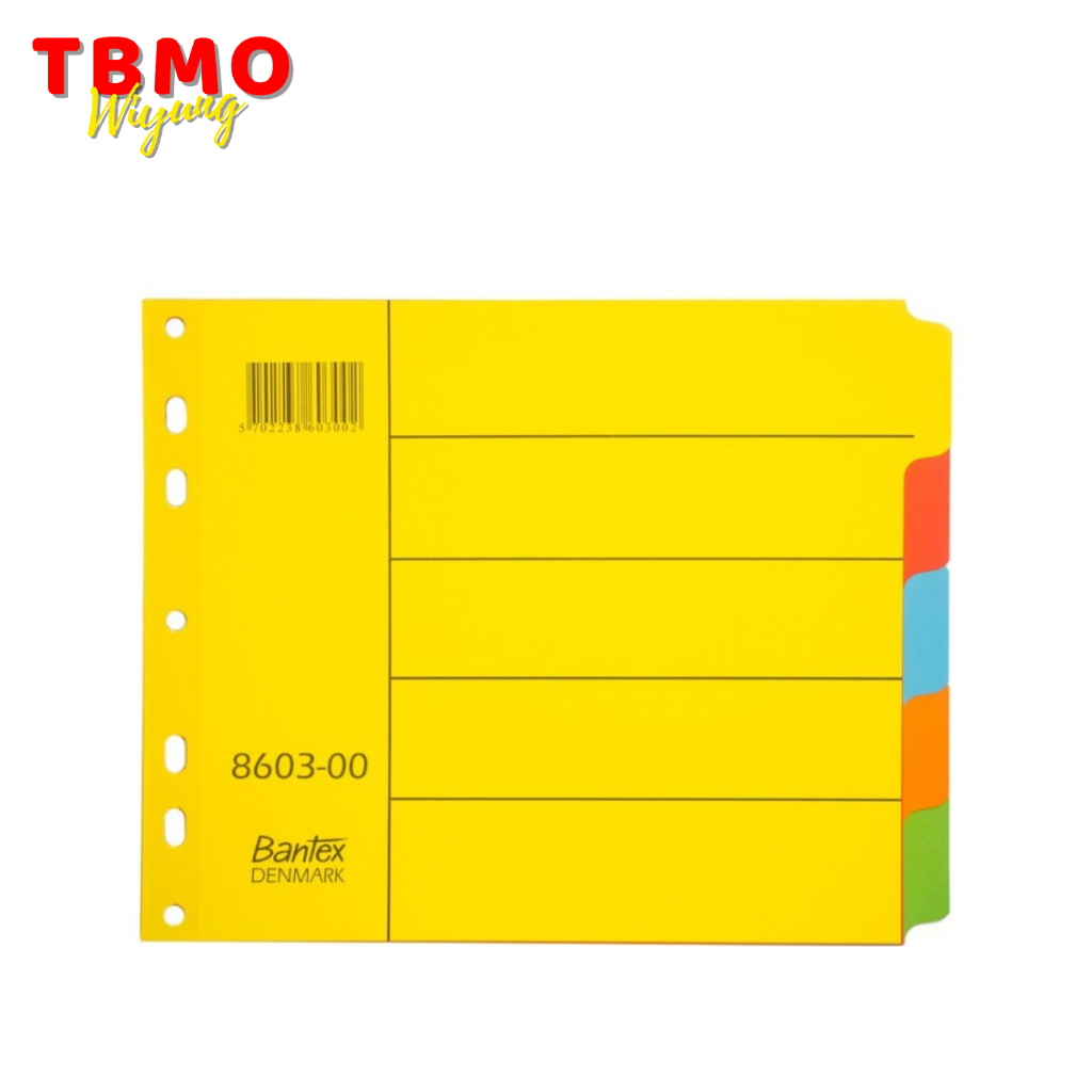 

TBMO Bantex Cardboard Divider Binder / Ordner 180x215mm 8603 00