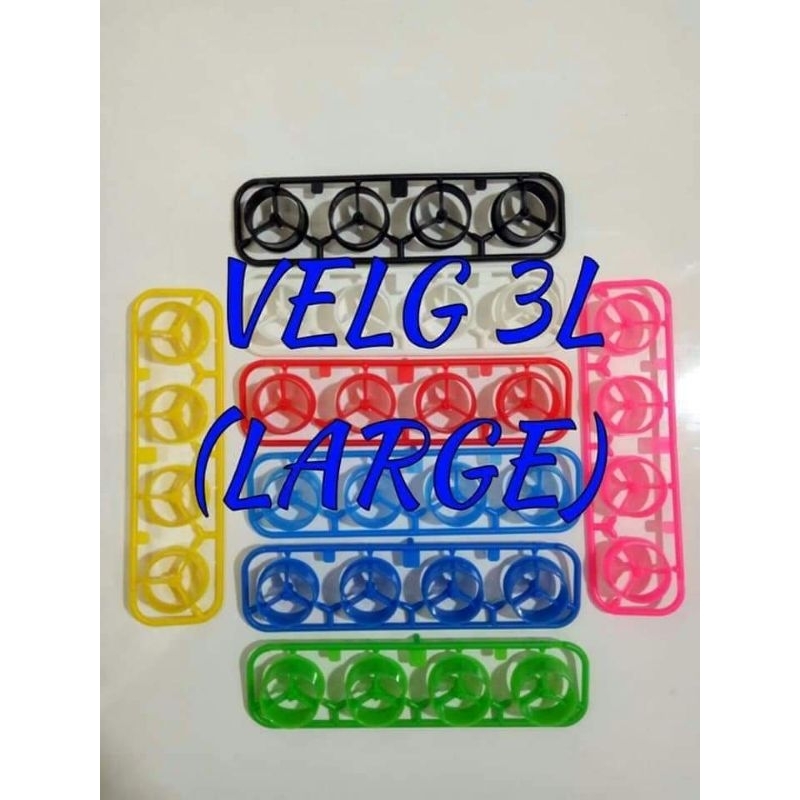 TAMIYA Velg Fin Large / Velg 3 Pin Large / Velg 3L Spoke Plastik