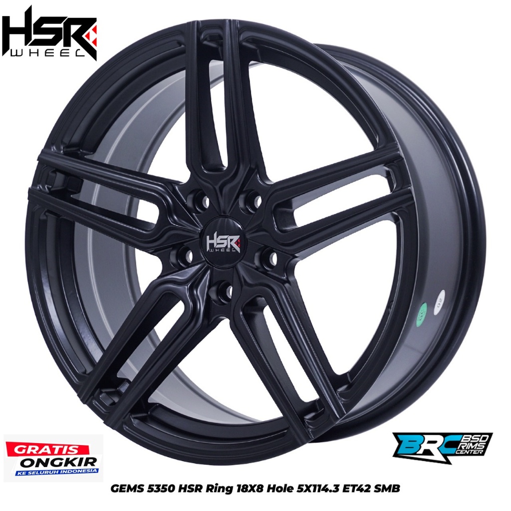 VELG BUAT MOBIL HONDA CIVIC, XPANDER, HRV HSR GEMS 5350 RING 18X8