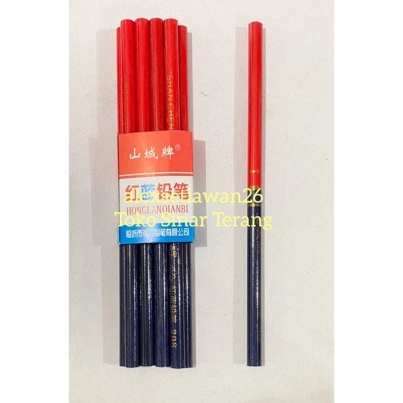 

Pensil merah biru kecil per 10 biji / pensil pola / pensil jahit