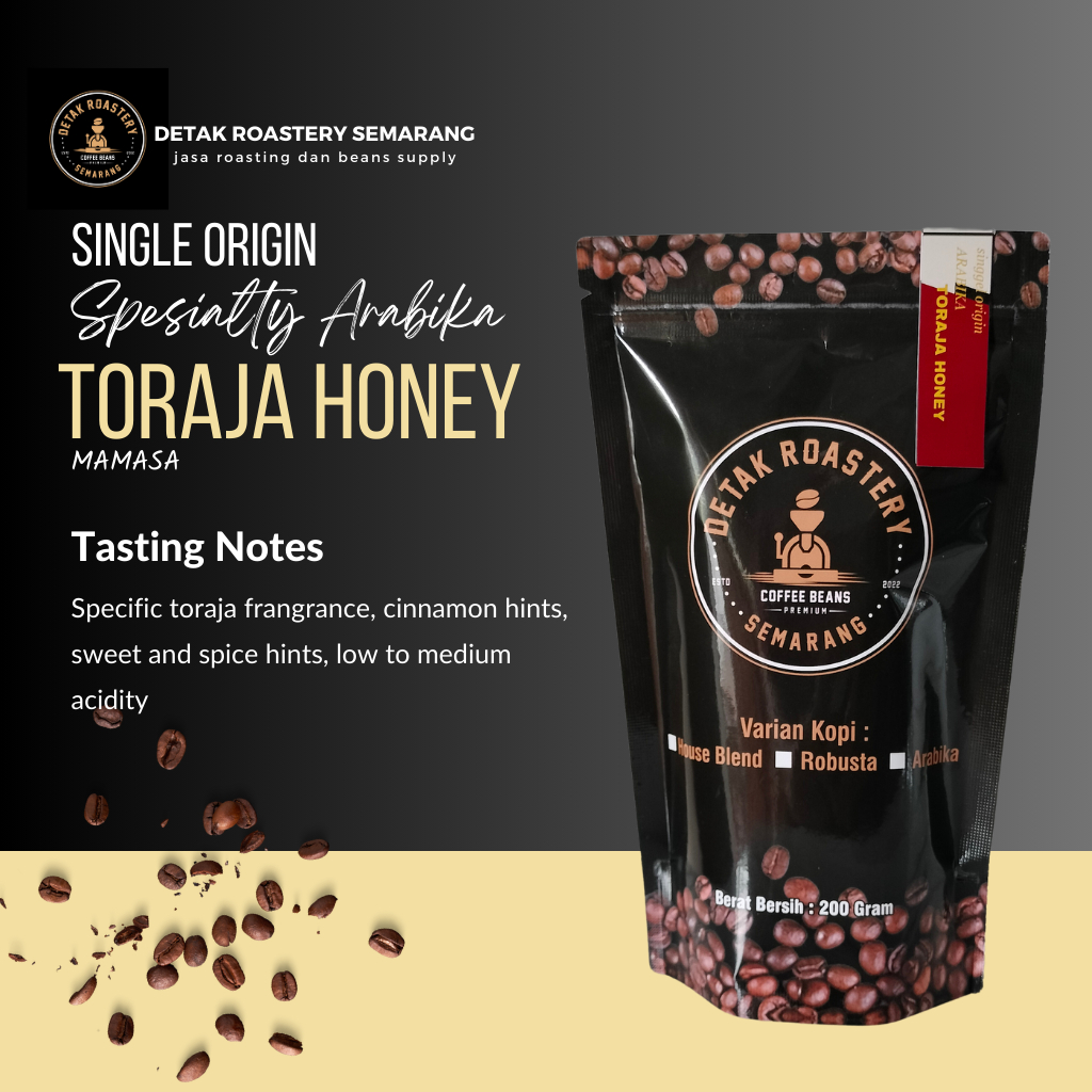 

Kopi Arabika Toraja Honey Proses